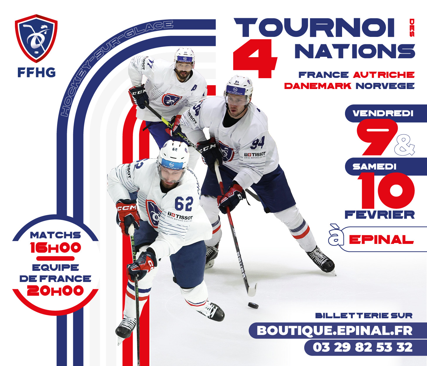 TOURNOI DES 4 NATIONS – HOCKEY SUR GLACE TOURNOI DES 4 NATIONS – HOCKEY SUR GLACE