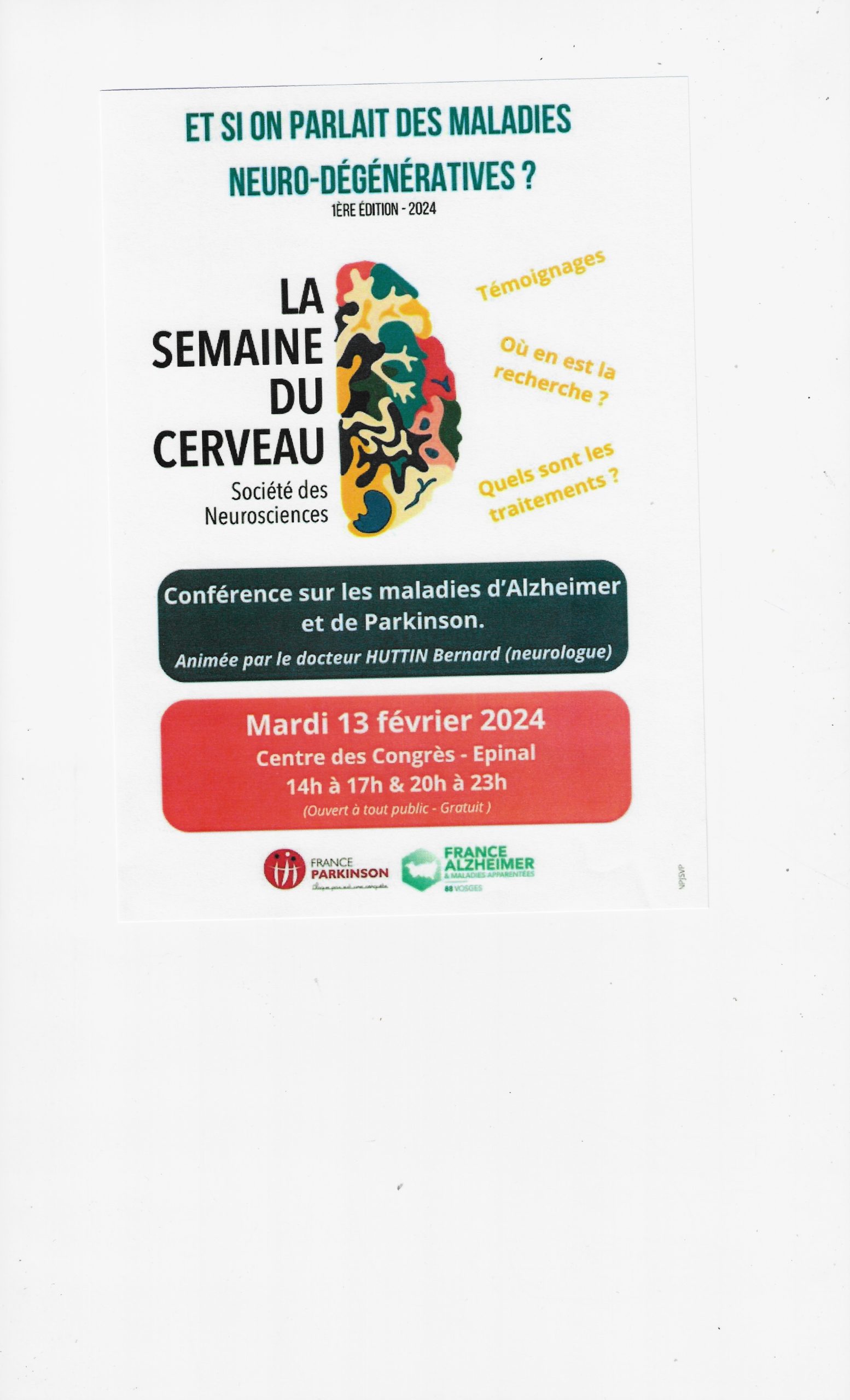 Et si on parlait des maladies neuro dégénératives Et si on parlait des maladies neuro dégénératives