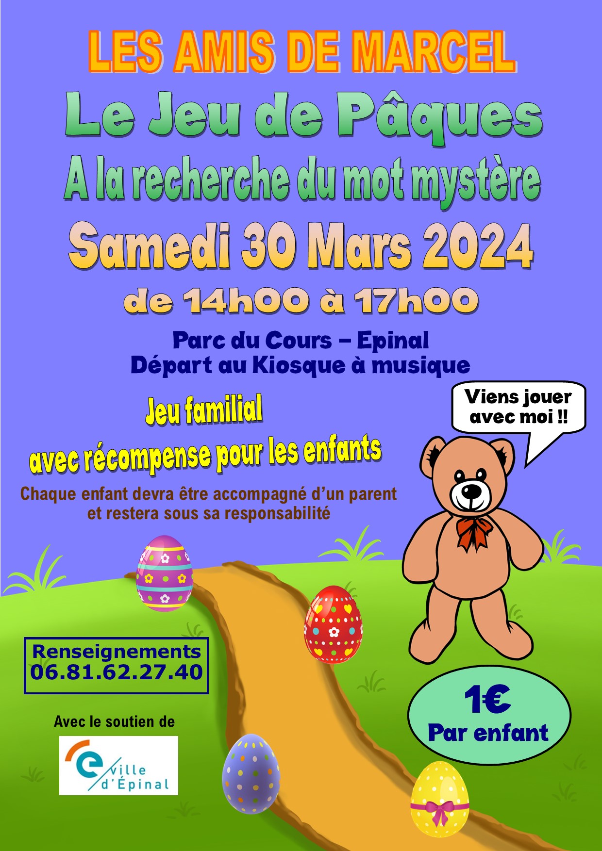 Jeu de Pâques “A la recherche du mot mystère “ Jeu de Pâques “A la recherche du mot mystère “