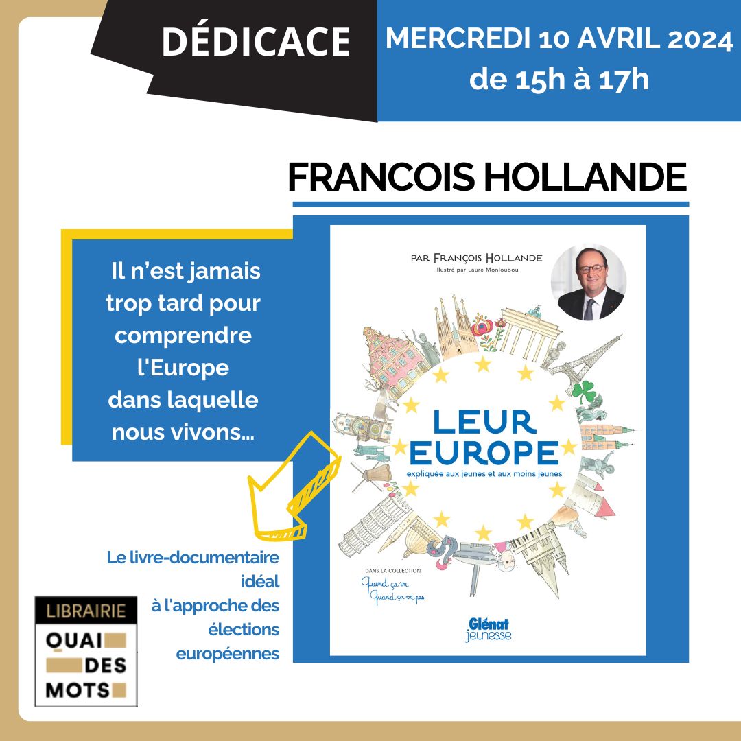 Dédicace de François Hollande pour son dernier documentaire “Leur Europe” Dédicace de François Hollande pour son dernier documentaire “Leur Europe”