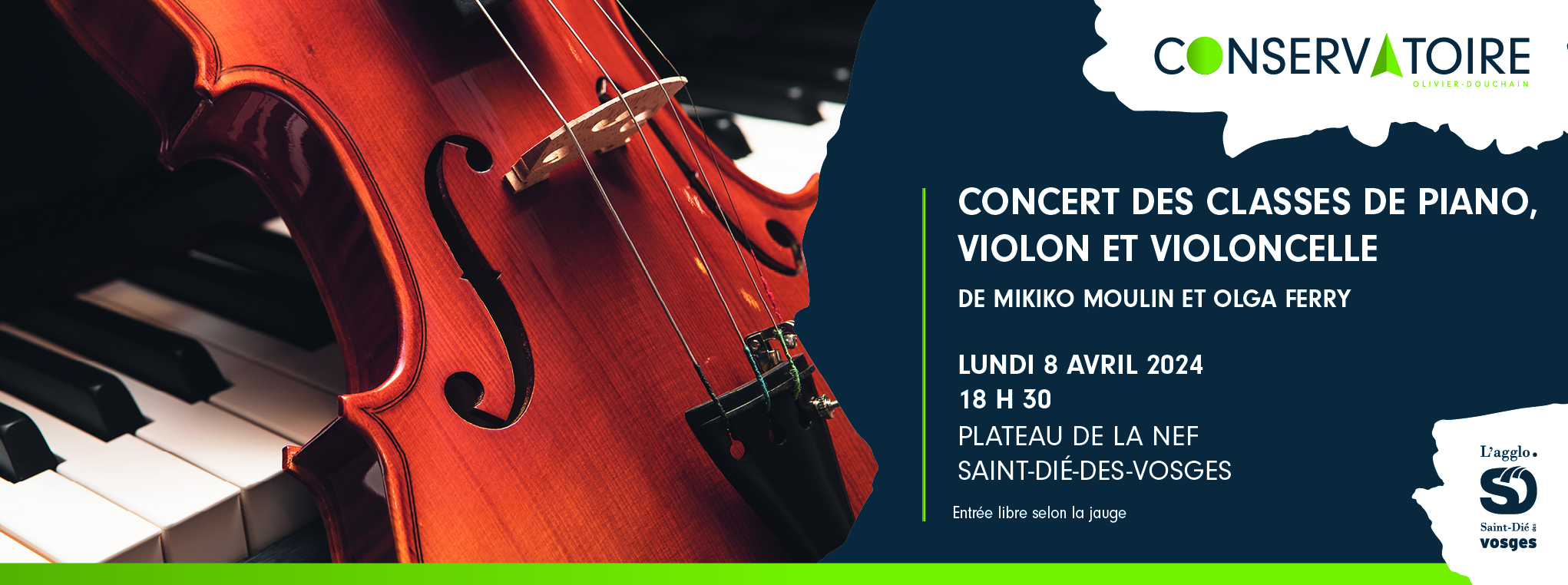 Concert des élèves des classes de piano, violon et violoncelle de Mikiko Moulin et Olga Ferry Concert des élèves des classes de piano, violon et violoncelle de Mikiko Moulin et Olga Ferry