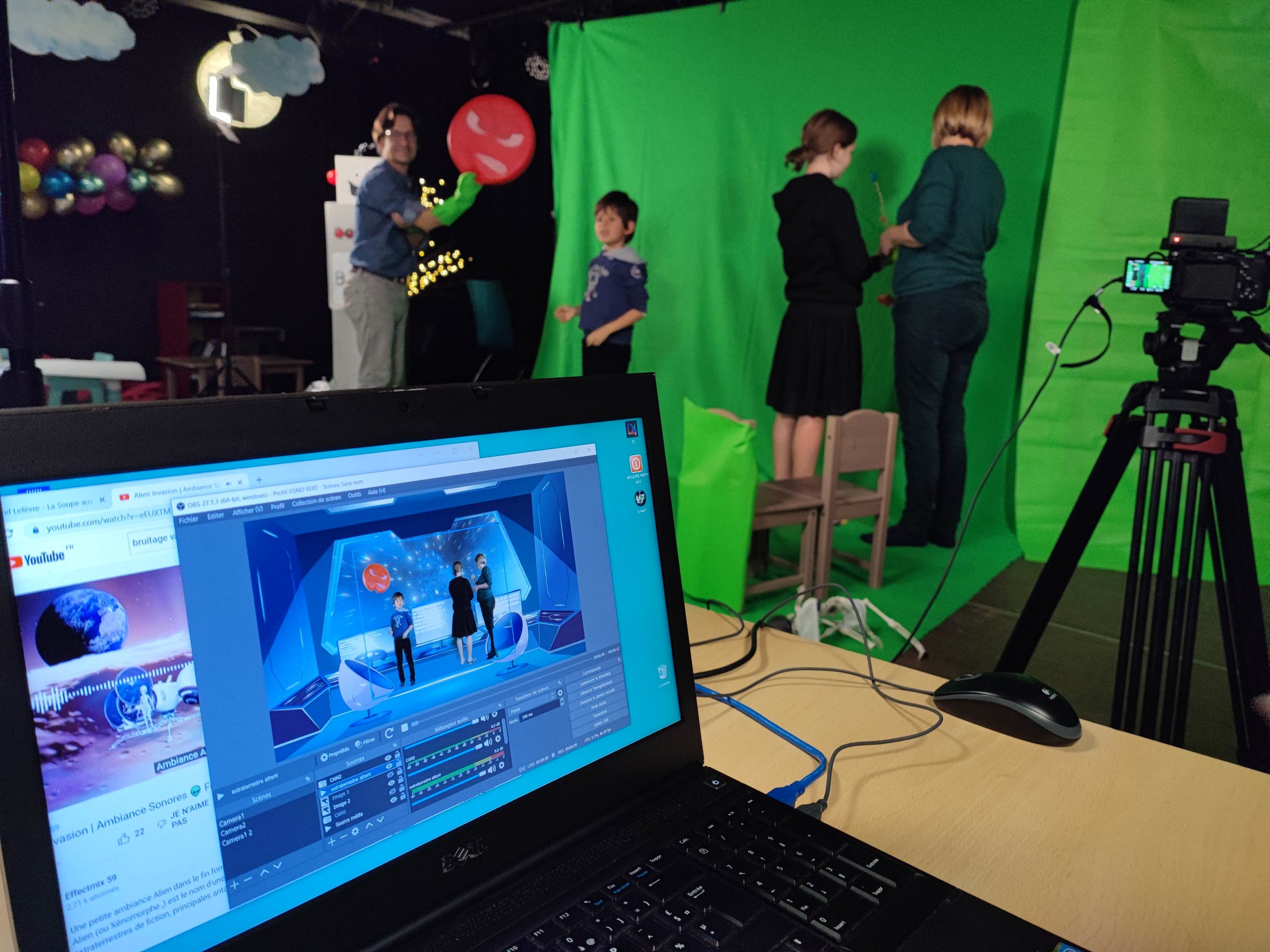 Atelier fond vert Atelier fond vert