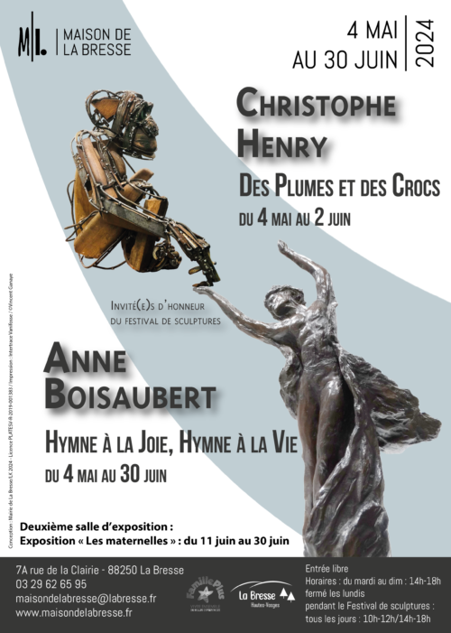 Expositions des invités d’honneur du Festival de sculpture // Maison de La Bresse