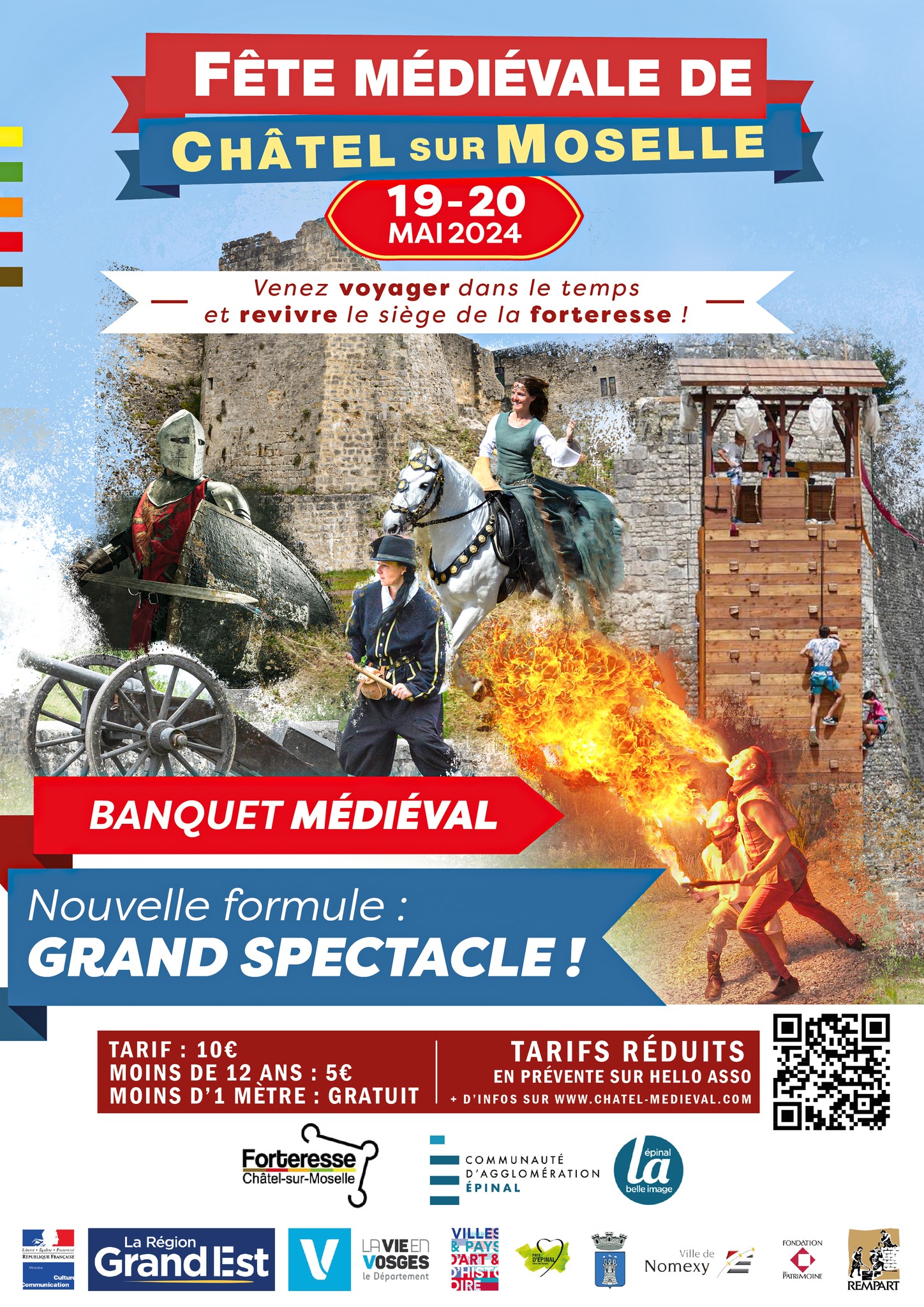 Forteresse de Châtel-sur-Moselle – 19ème édition des Médiévales Forteresse de Châtel-sur-Moselle – 19ème édition des Médiévales