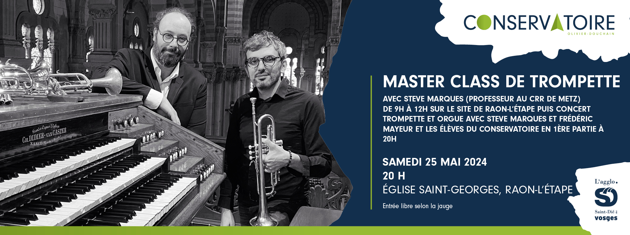 Master class de trompette et concert trompette et orgue