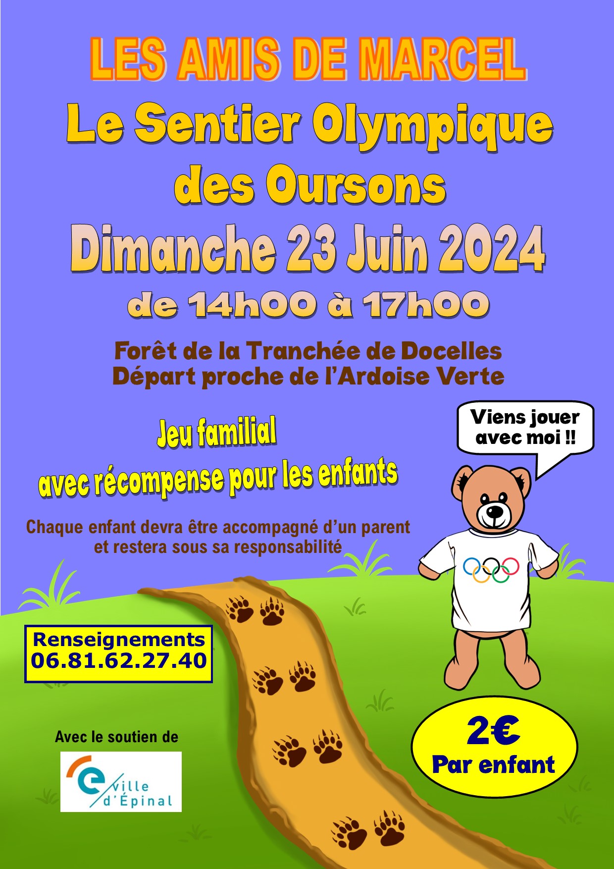 Jeu “Le sentier Olympique des Oursons”
