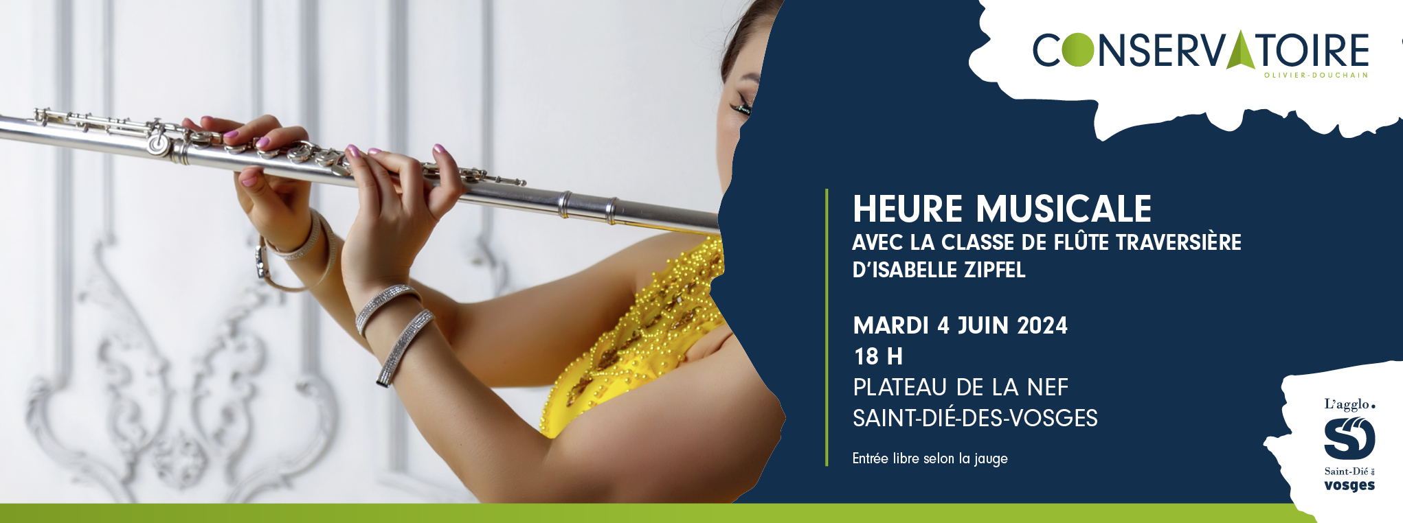 Heure musicale avec la classe de flûtetraversière d’Isabelle Zipfel