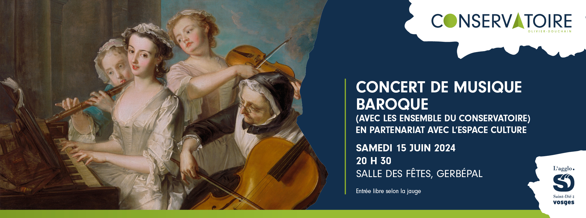 Concert de musique baroque en partenariat avec l’Espace Culture de Gerbépal