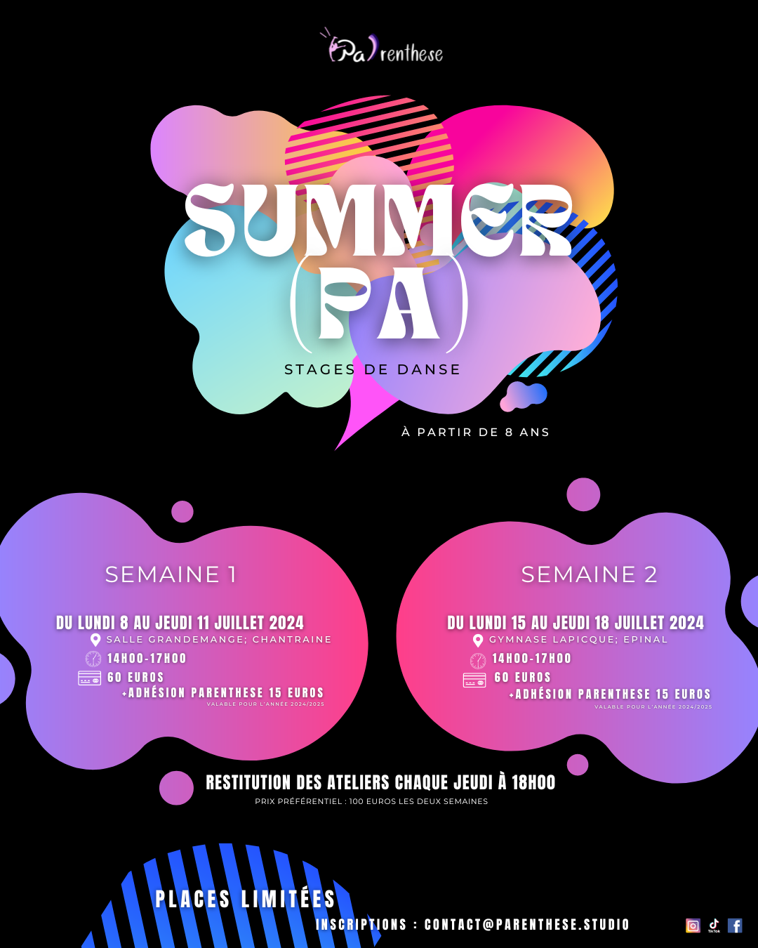 STAGES DE DANSE – PARENTHESE STAGES DE DANSE – PARENTHESE