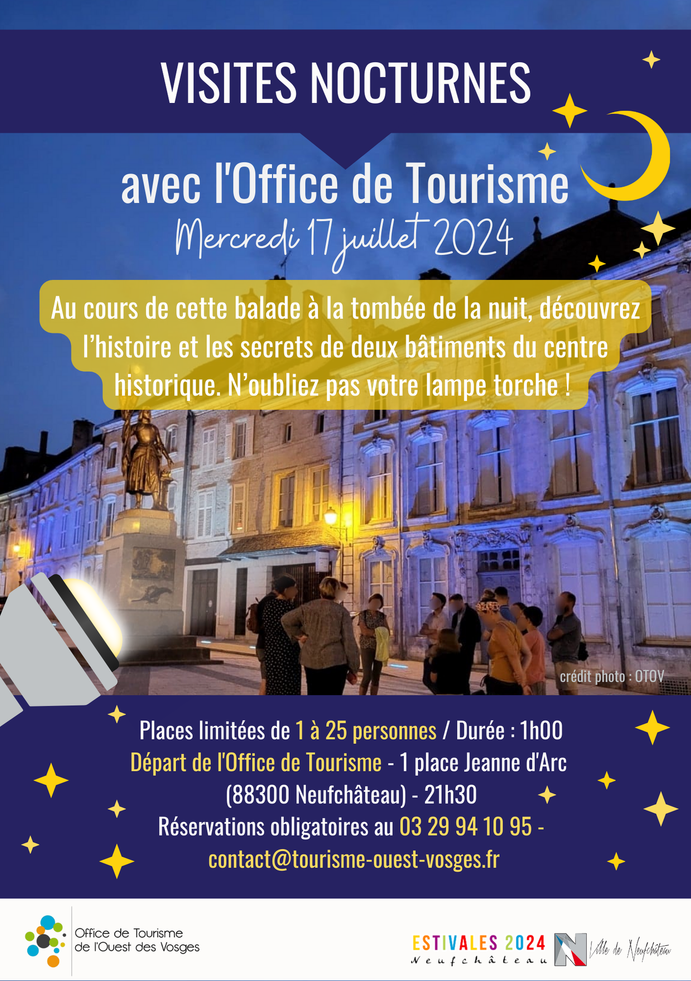 Visites Nocturnes avec l’Office de Tourisme