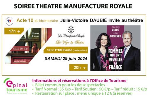 Théâtre Manufacture Royale dans le cadre du bicentenaire Julie Victoire Daubié