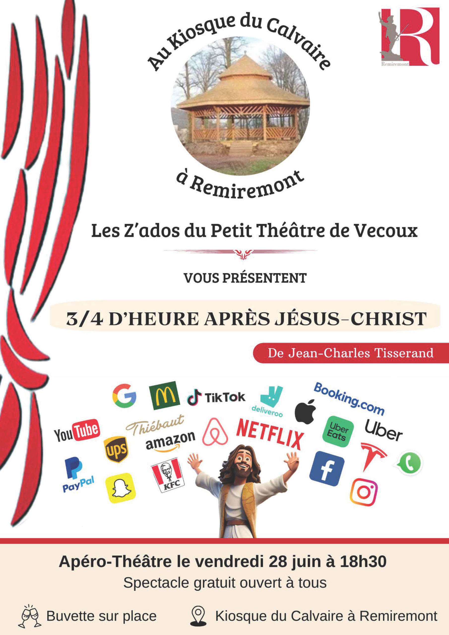 Apéro-Théâtre “3/4 d’heure après Jésus Christ” Apéro-Théâtre “3/4 d’heure après Jésus Christ”