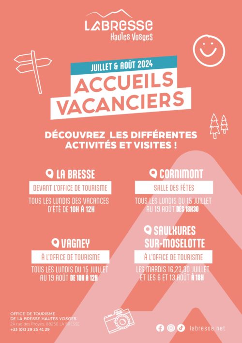 Accueils vacanciers de cet été