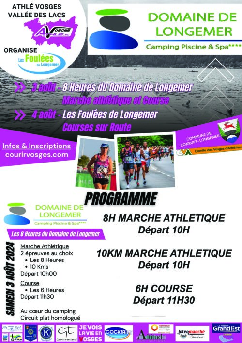 Marcha Athlétique et Course horaire  Domaine de Longemer