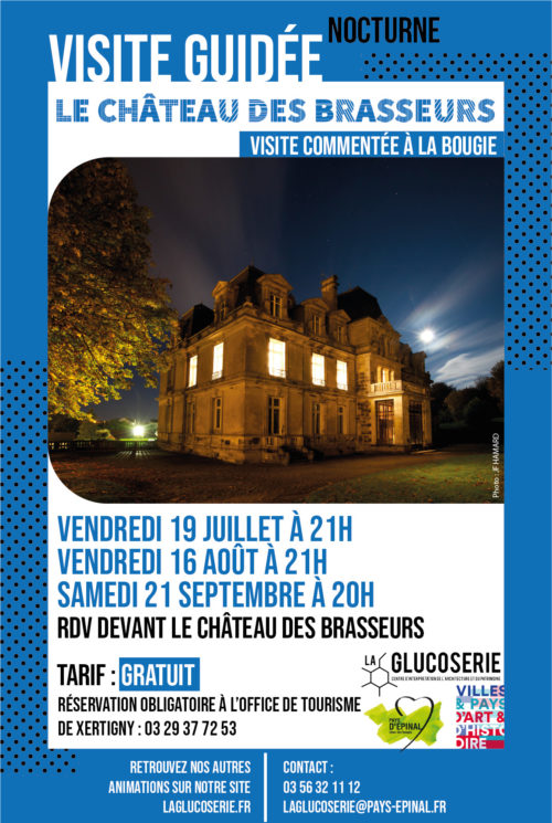 Visite nocturne du château des brasseurs.