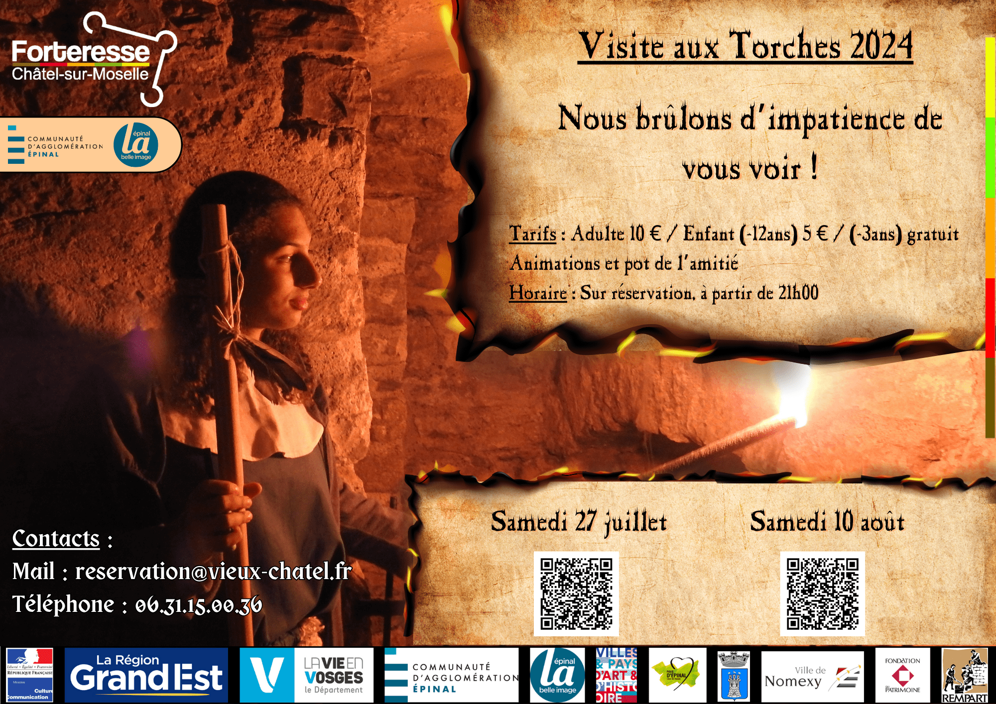 Visite aux torches Visite aux torches