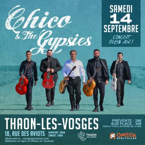 Chico & The Gypsies en Concert Plein Air à Thaon-les-Vosges.