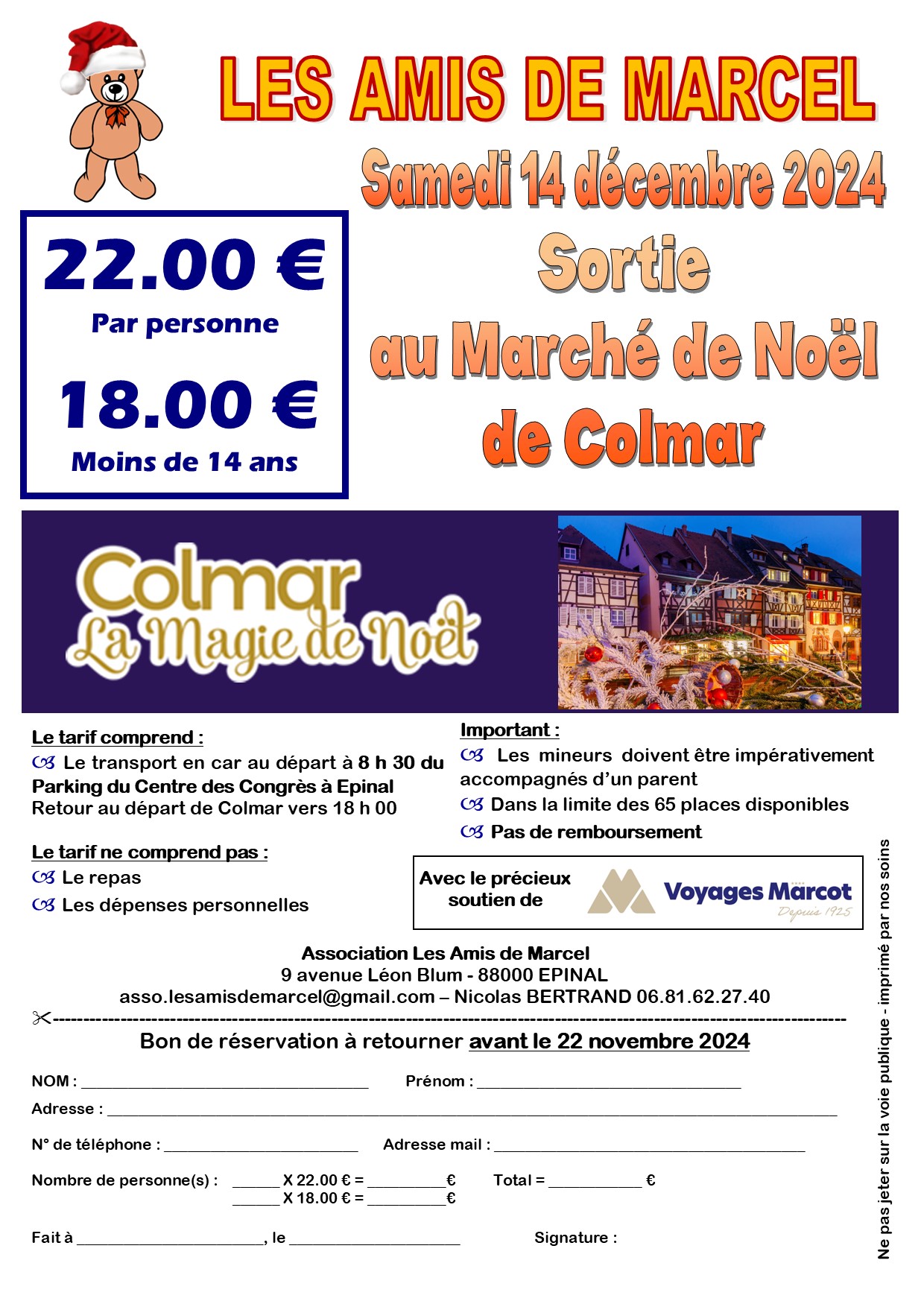 Sortie au Marché de Noël de Colmar