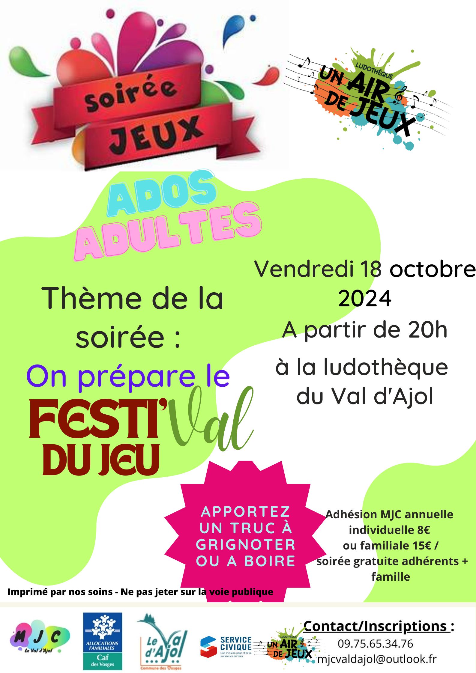 Soirée jeux ados-adultes