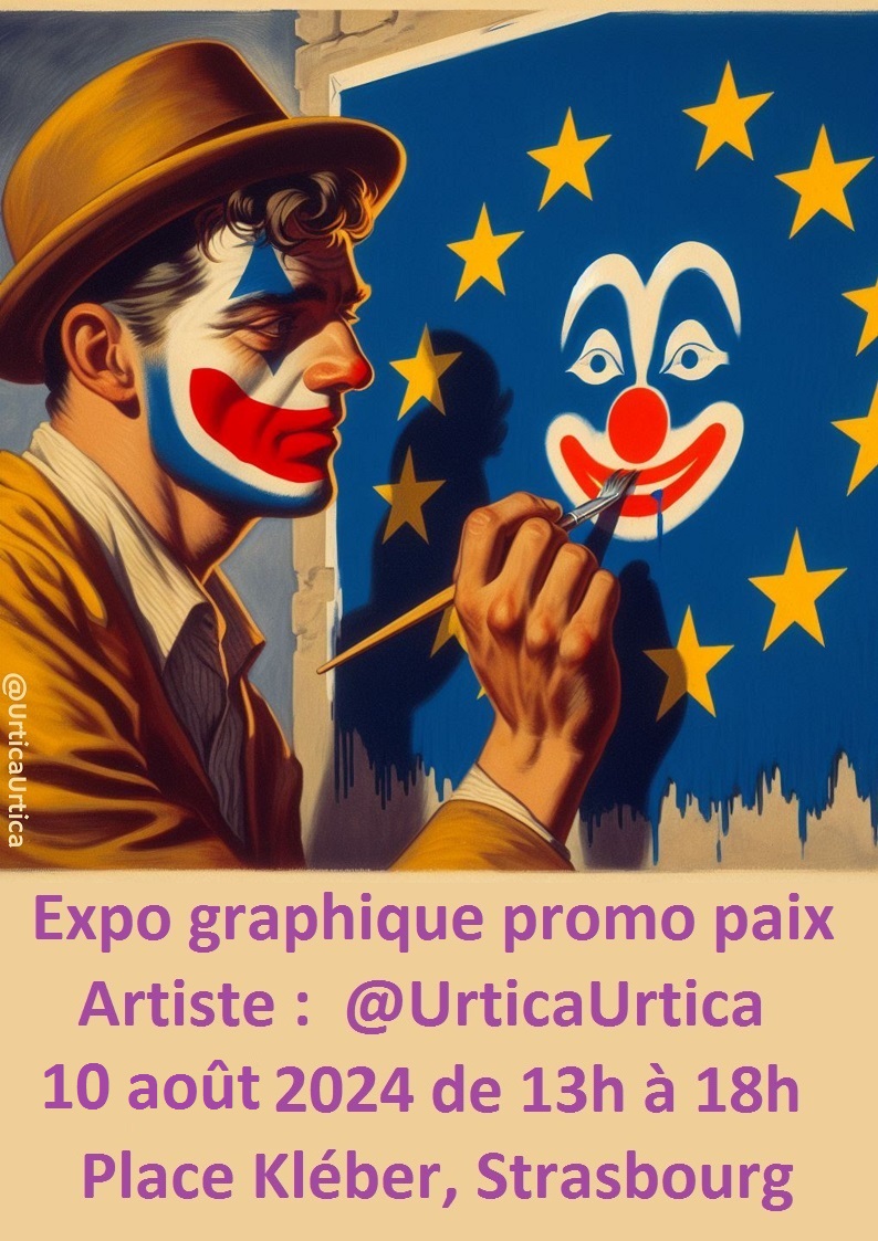 Expo d’@UrticaUrtica sur le pays du Coq qui muta en Castor.