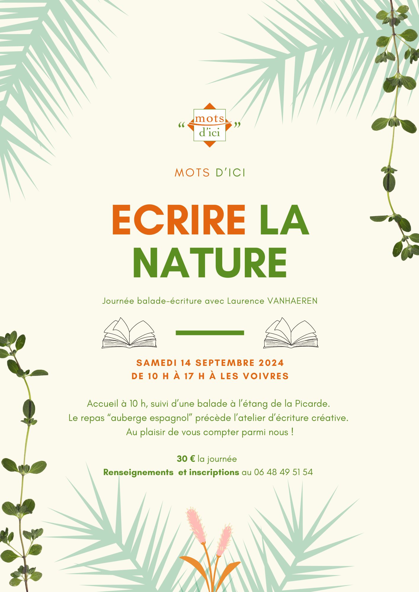 Ecrire la nature : journée balade-écriture Ecrire la nature : journée balade-écriture