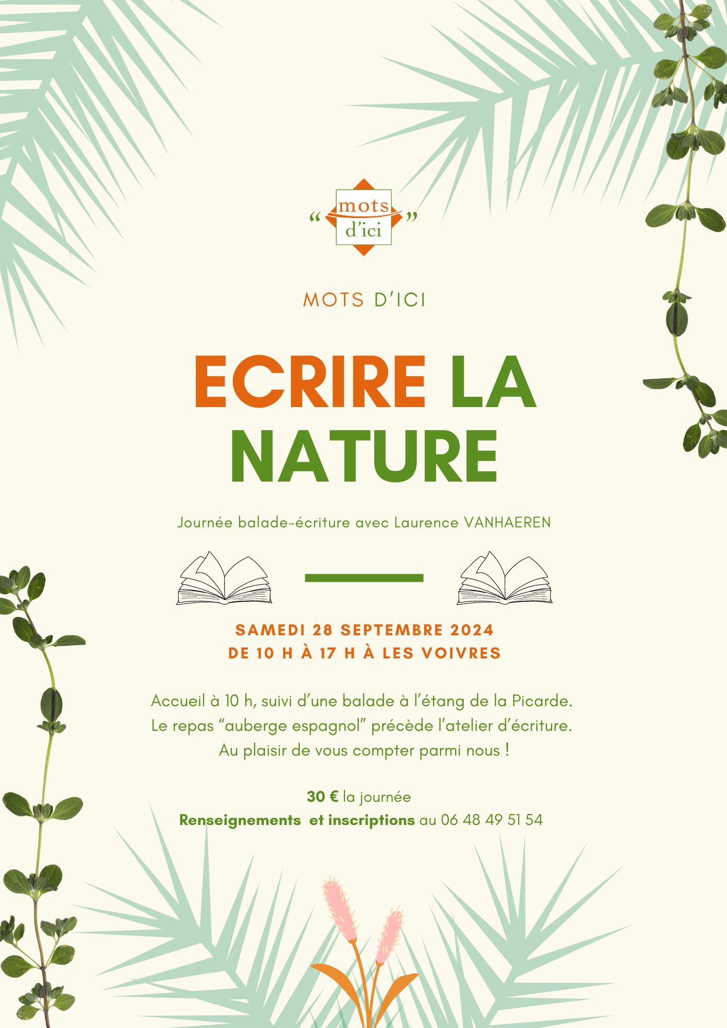 Ecrire la nature : journée balade-écriture