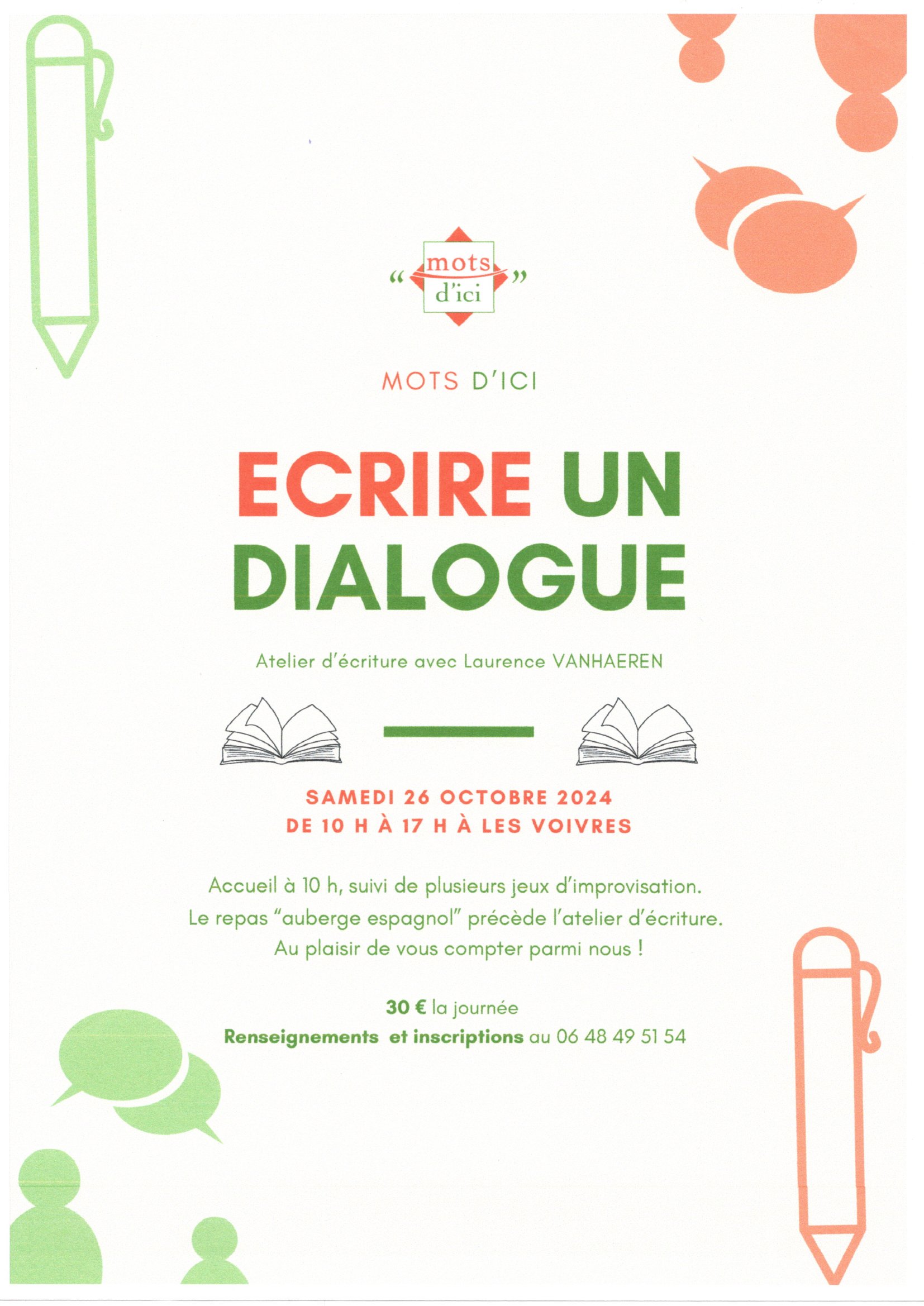 Ecrire un dialogue Ecrire un dialogue
