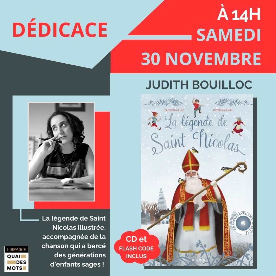 Dédicace de Judith Bouilloc pour “La légende de Saint Nicolas” Dédicace de Judith Bouilloc pour “La légende de Saint Nicolas”