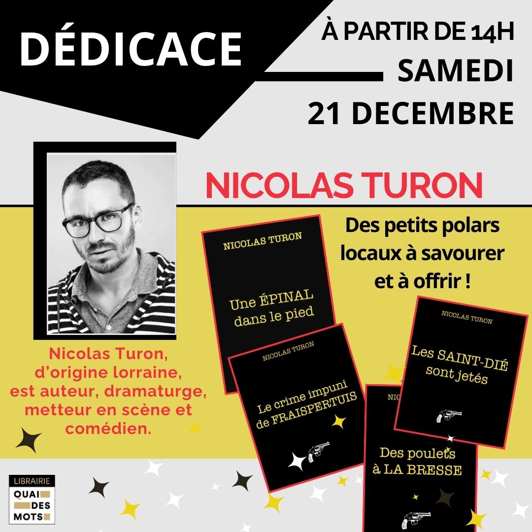 Dédicace de Nicolas Turon Dédicace de Nicolas Turon