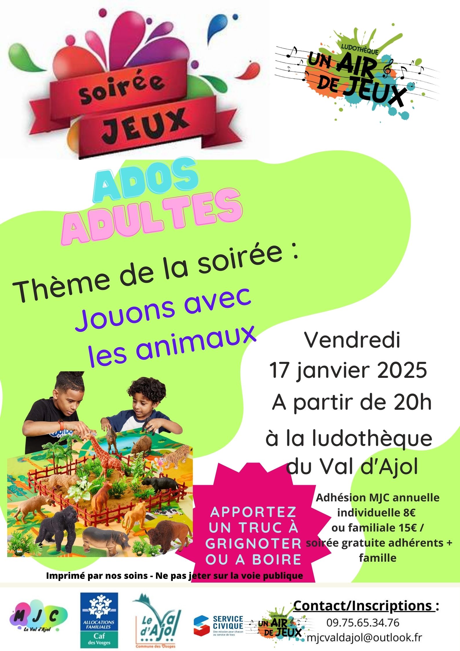 Soirée jeux ados-adultes