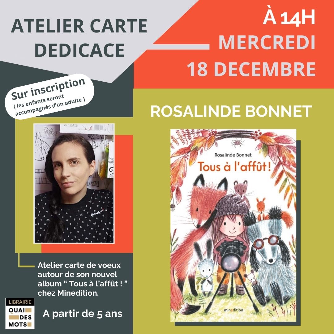 Rencontre-atelier cartede voeux avec Rosalinde Bonnet