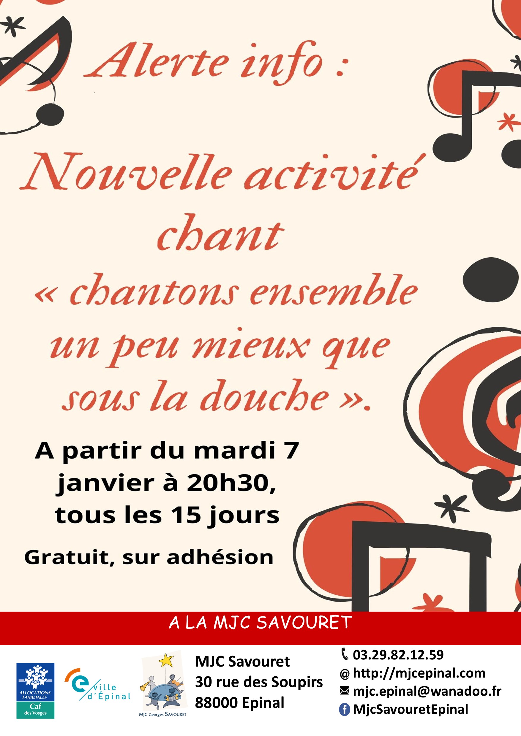 Chant : « Chantons un peu mieux que sous la douche »