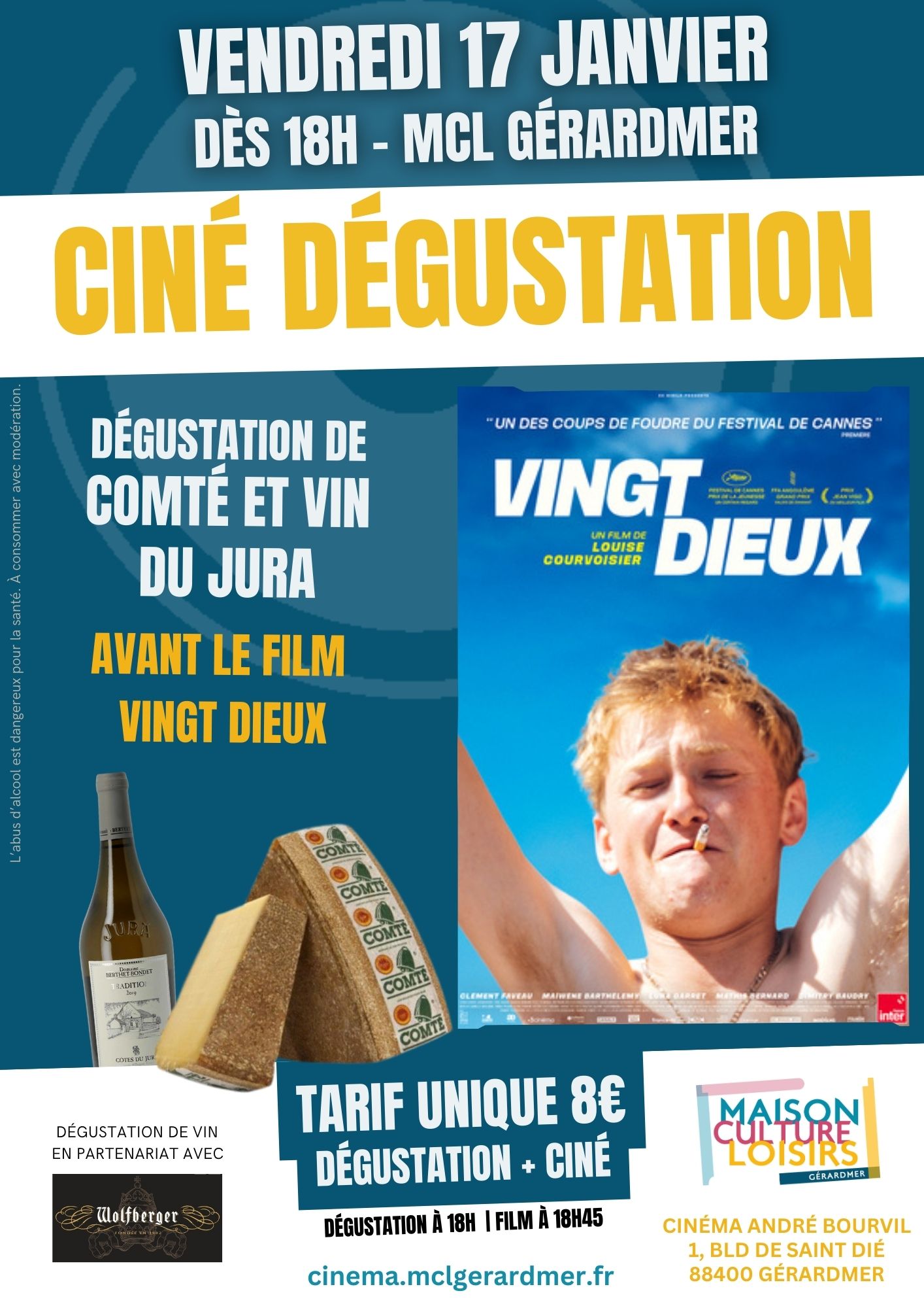 Ciné-Dégustation : Vingt Dieux