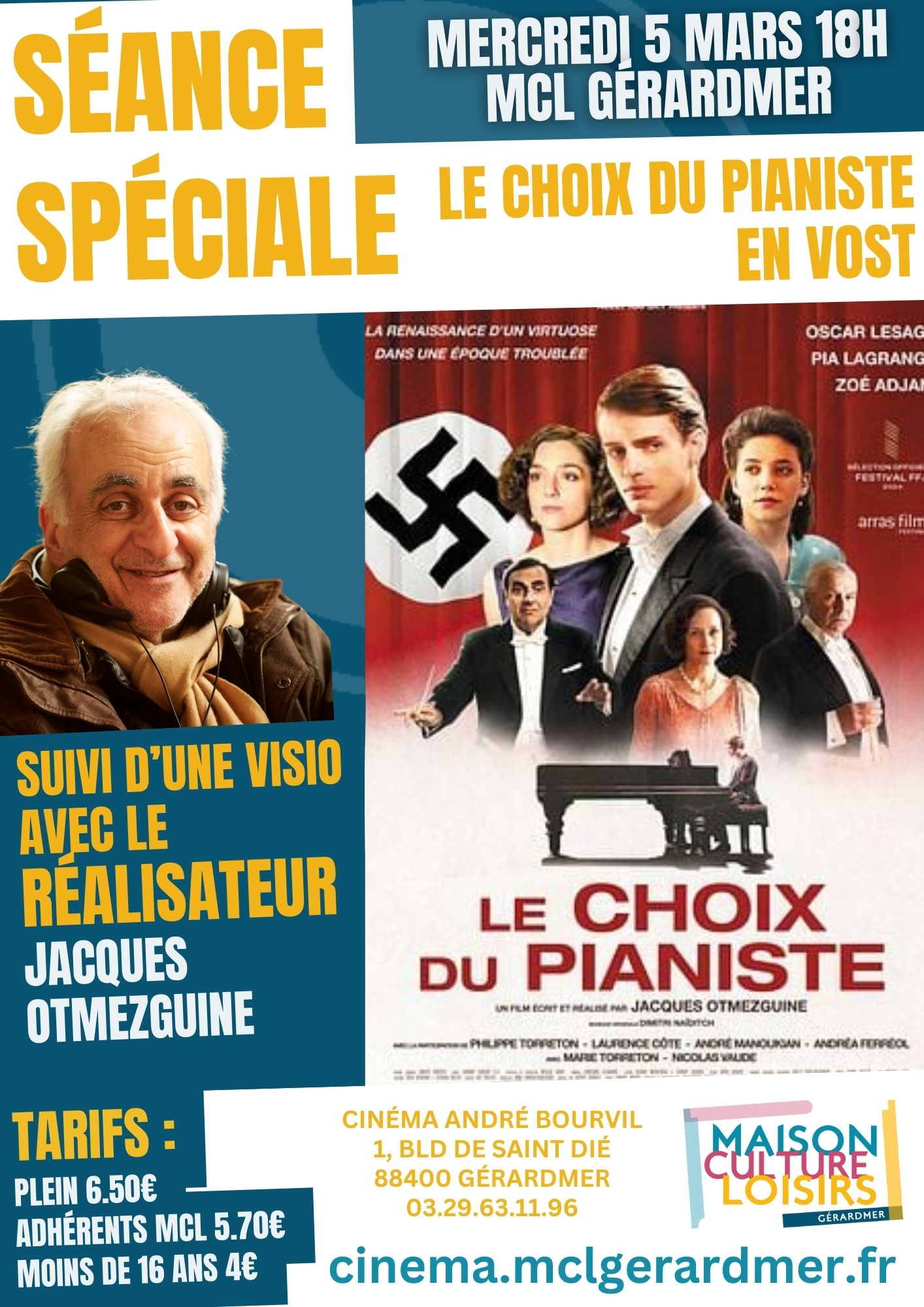 CINÉ VISIO LE CHOIX DU PIANISTE CINÉ VISIO LE CHOIX DU PIANISTE