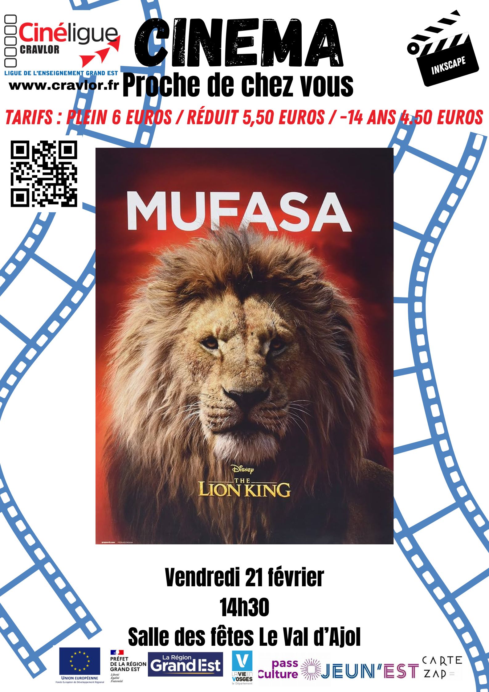 Séance de cinéma « Mufasa, le roi lion » Séance de cinéma « Mufasa, le roi lion »