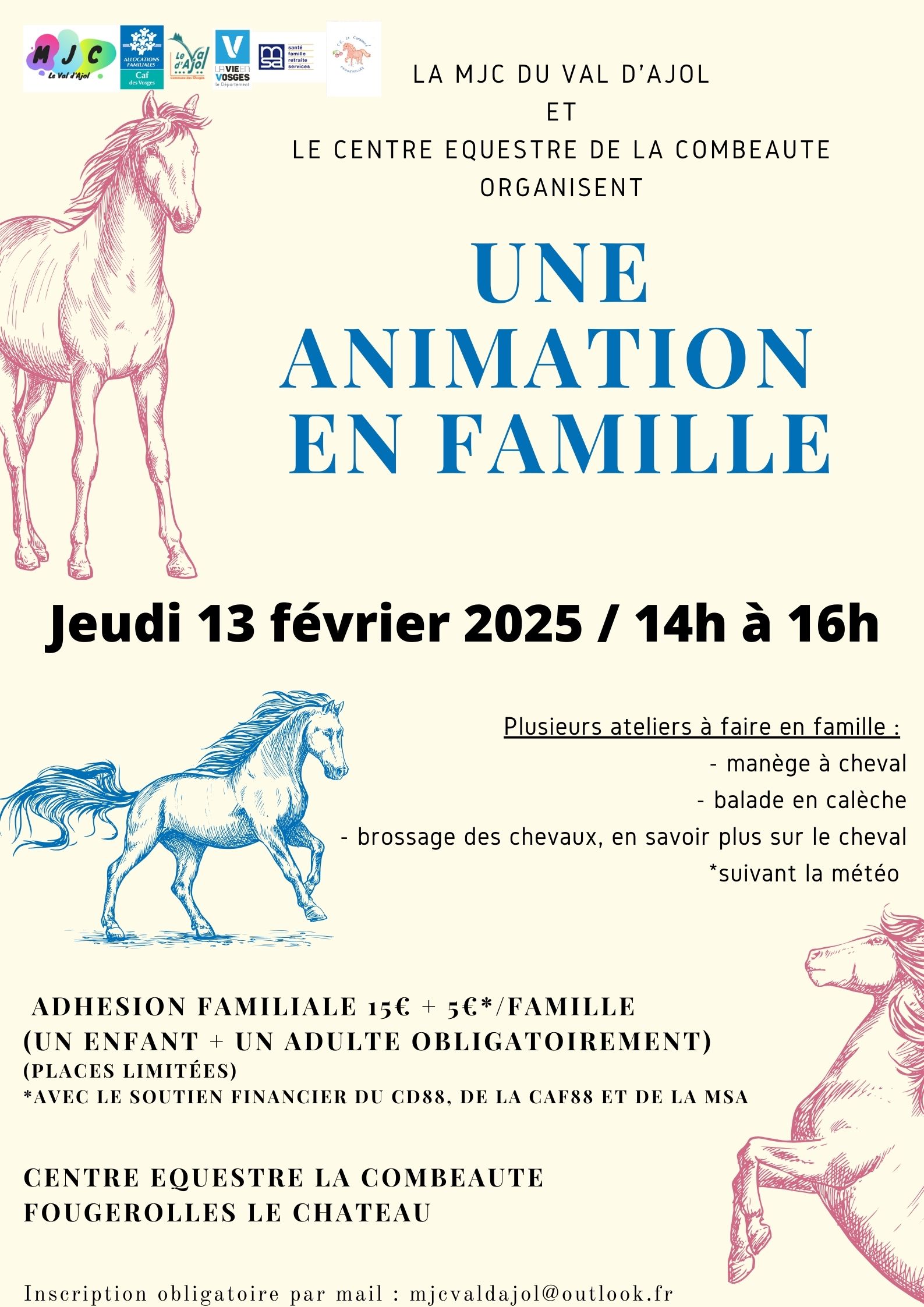 Equitation en famille