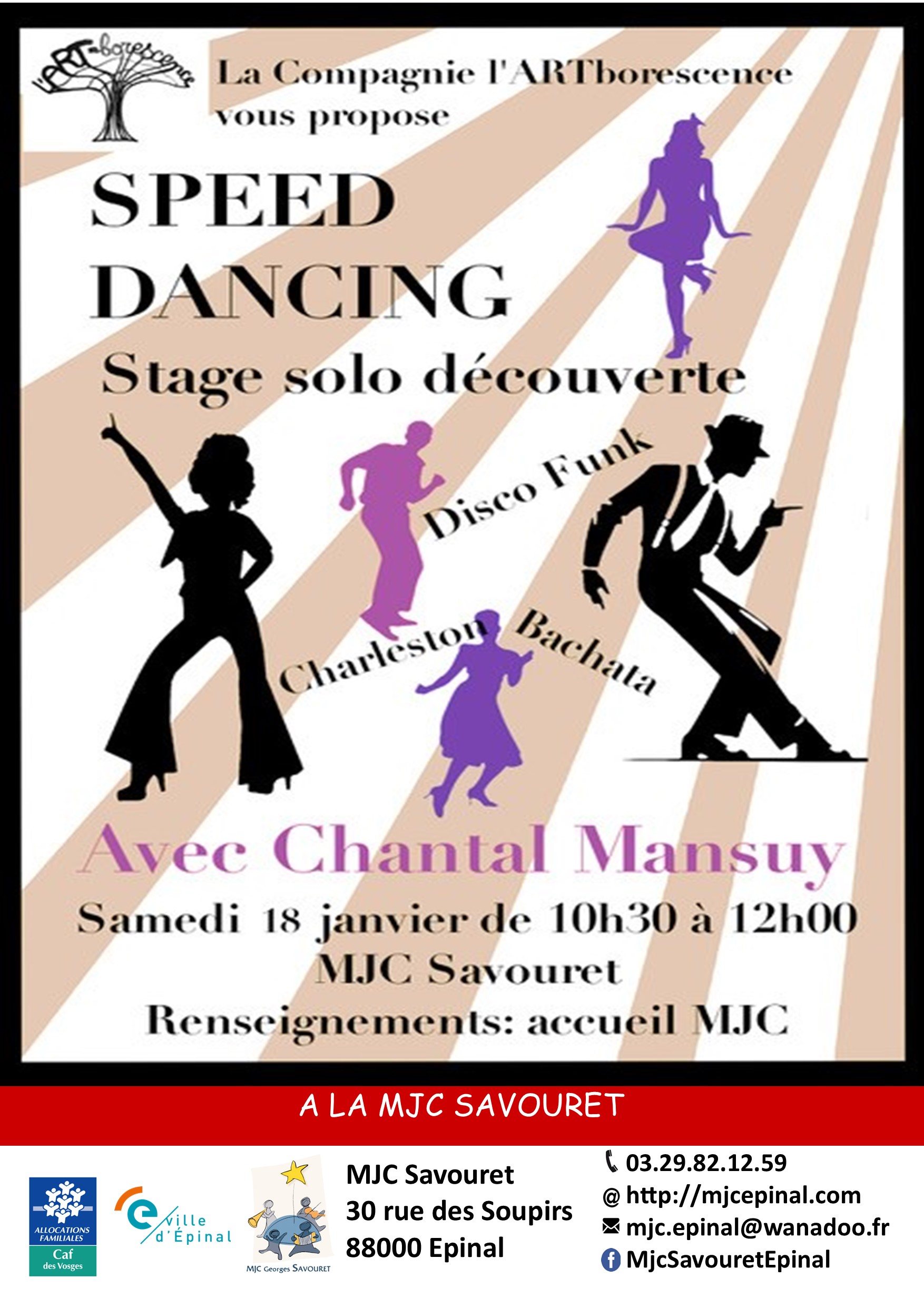 Speed dancing : stage solo découverte Speed dancing : stage solo découverte