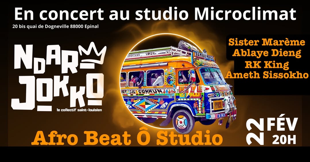 Ndar Jokko (Afro-Beat) en Concert Ô Studio Ndar Jokko (Afro-Beat) en Concert Ô Studio