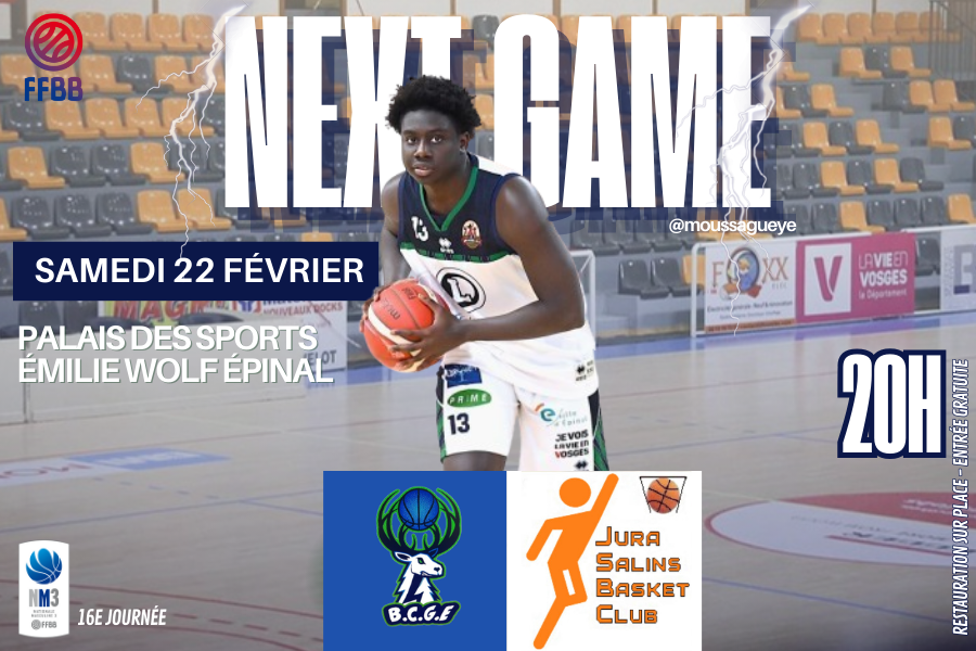 Match NM3 BCGE VS Jura Salins