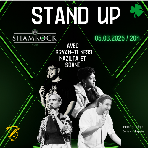Soirée Stand Up au Shamrock Soirée Stand Up au Shamrock