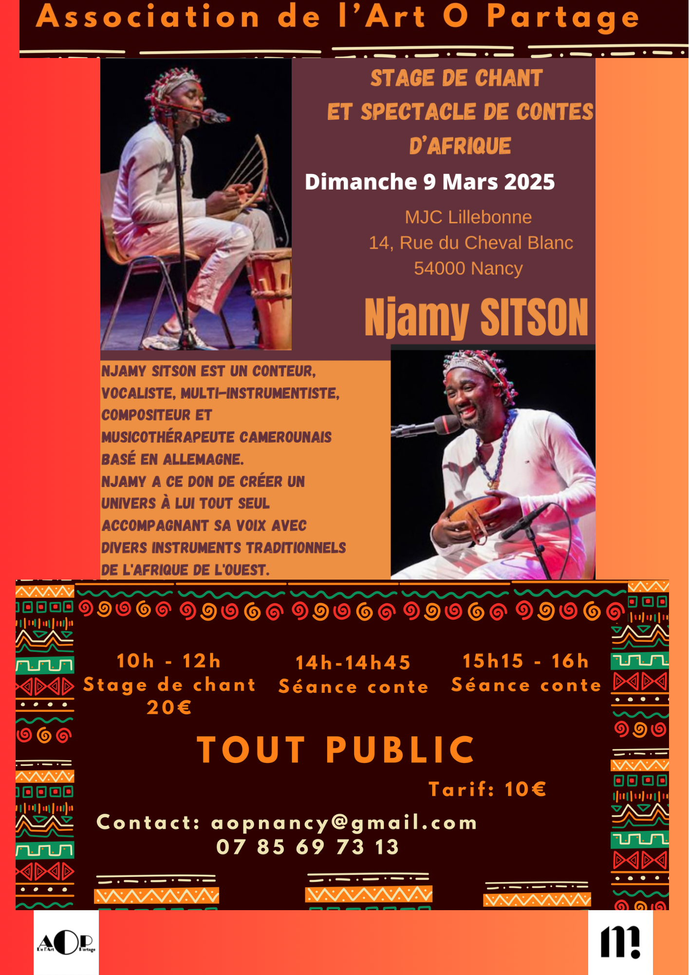 L’Afrique chantée et contée à Nancy L’Afrique chantée et contée à Nancy