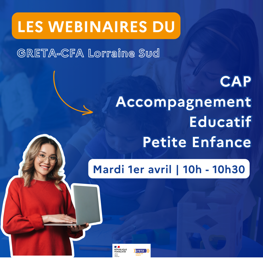 Webinaire CAP Accompagnement Educatif Petite Enfance