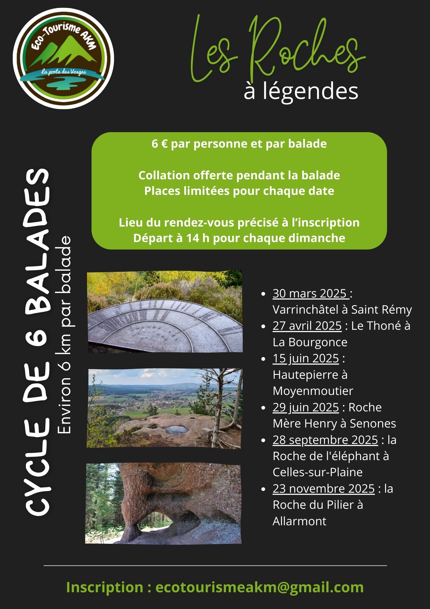 Les roches a légendes