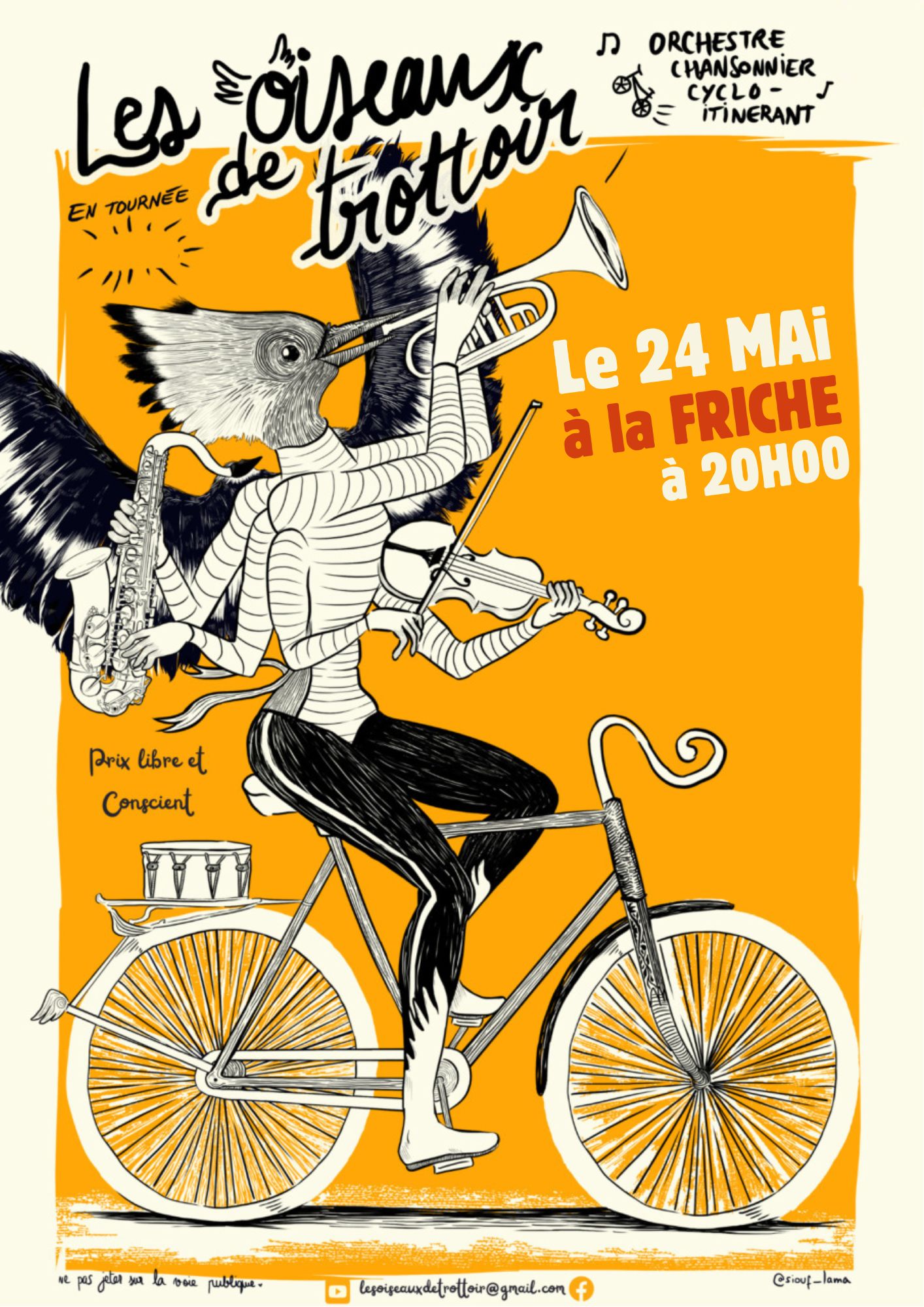 Scene musicale ouverte LA FRICHE + Concert des Oiseaux de Trottoir Scene musicale ouverte LA FRICHE + Concert des Oiseaux de Trottoir