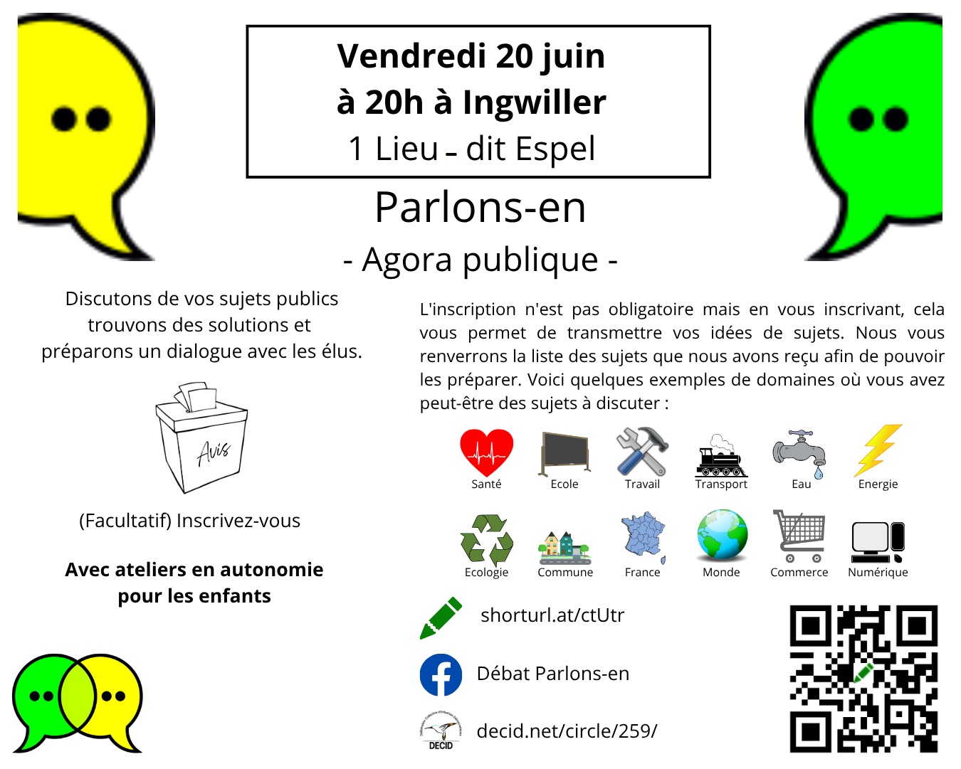 Parlons-en ! (Débattons du sujet de votre choix).