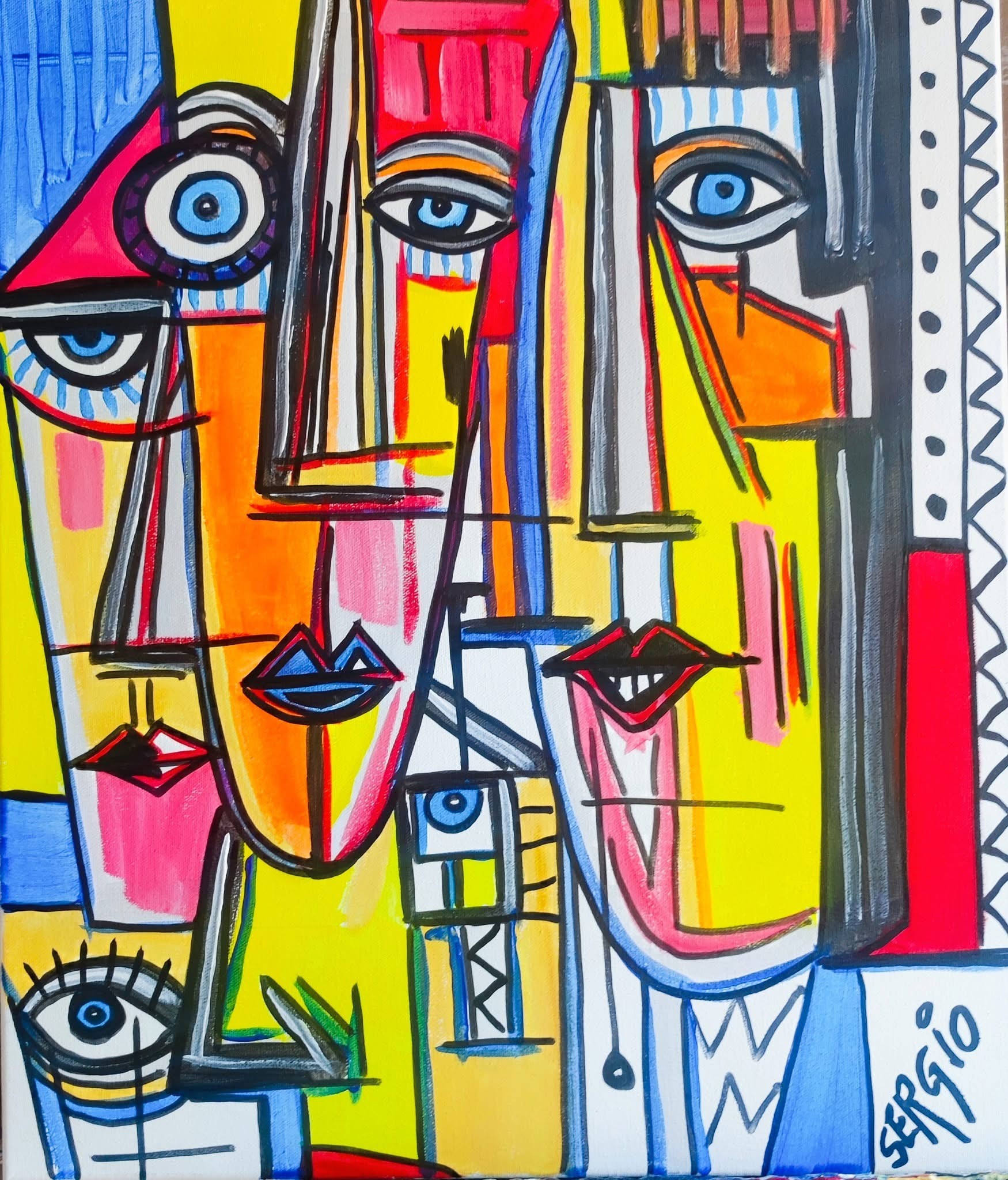 Exposition des peintures de Sergio
