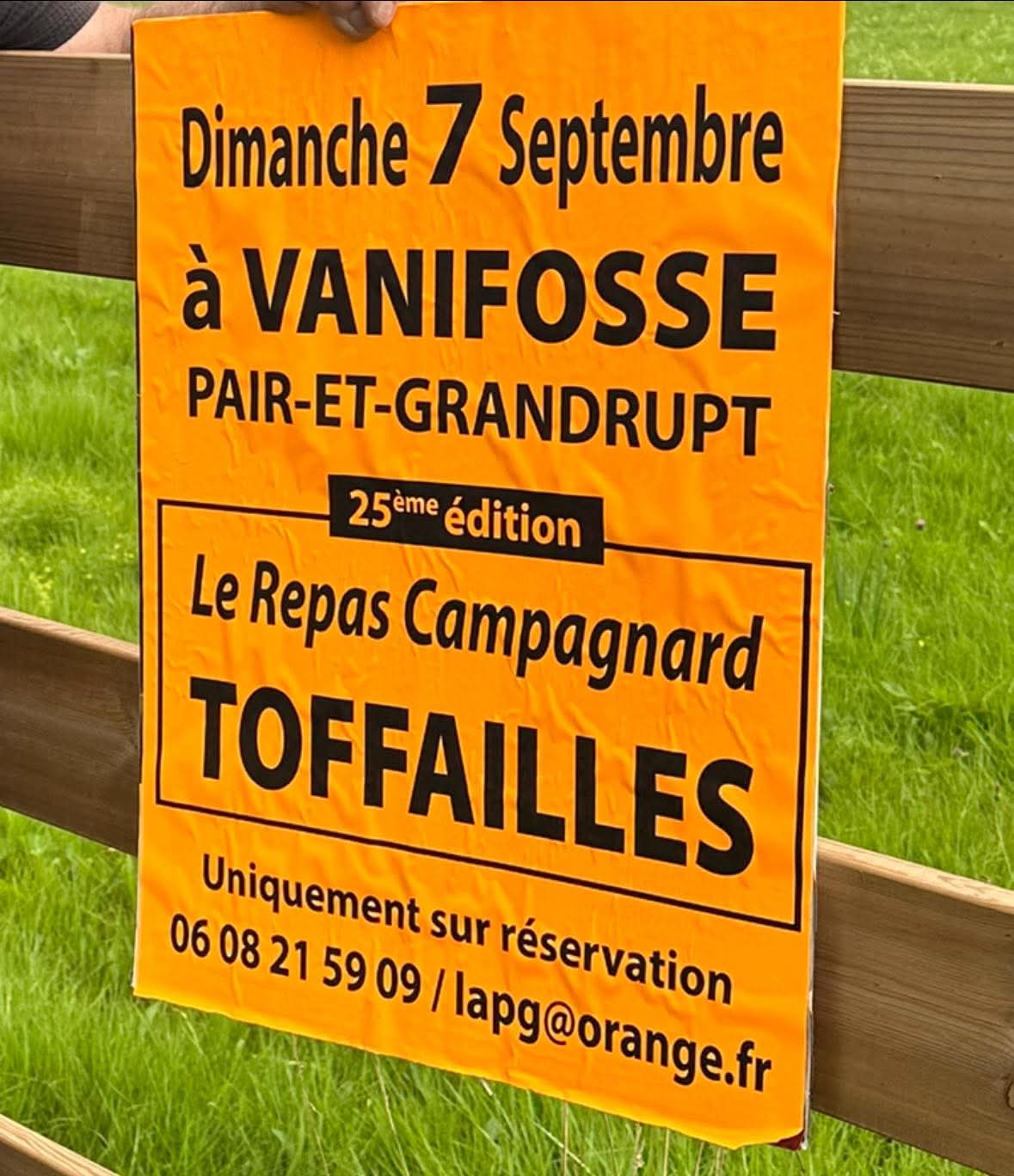 REPAS CAMPAGNARD TOFFAILLES