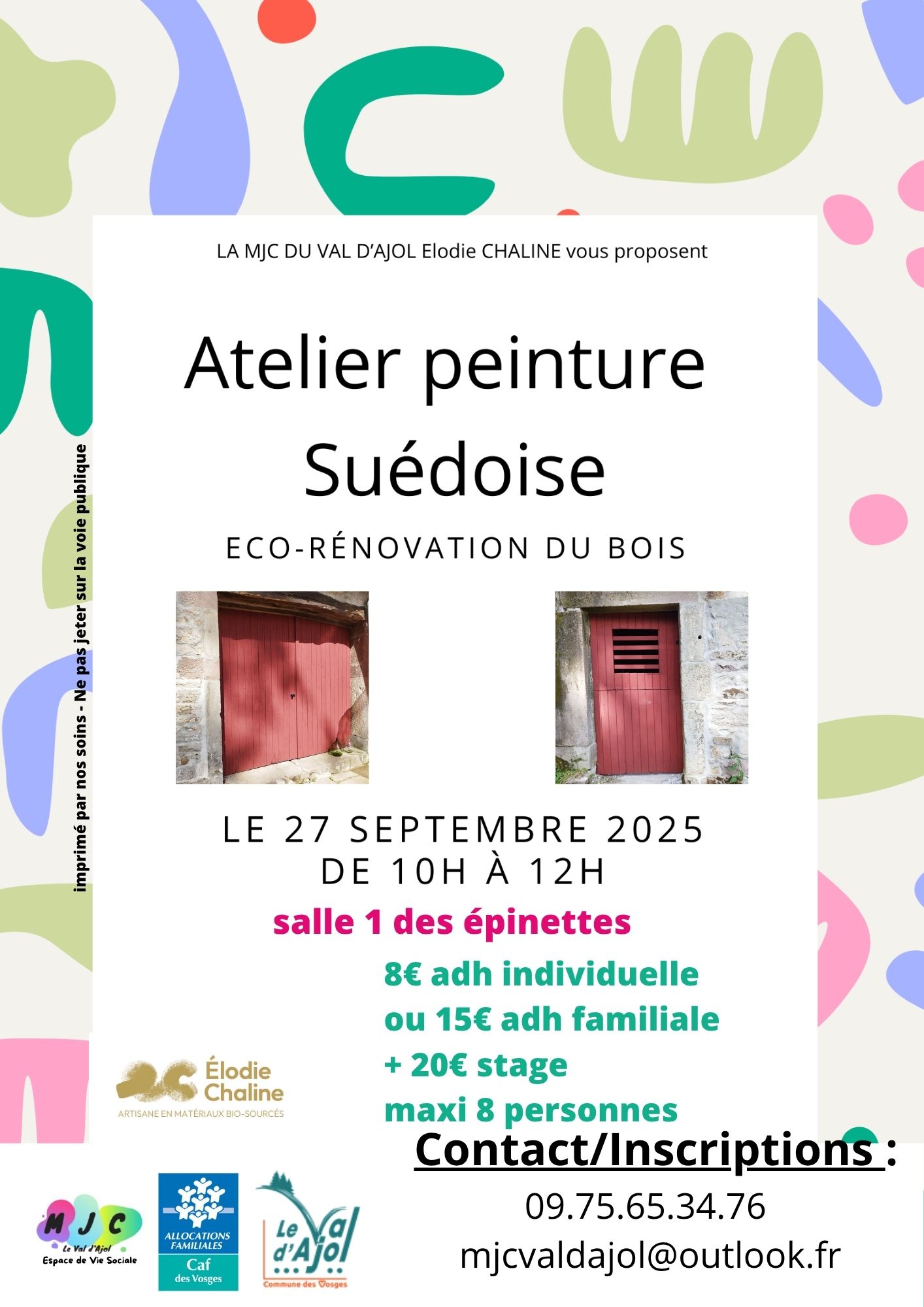 Atelier peinture suédoise – Eco-rénovation du bois