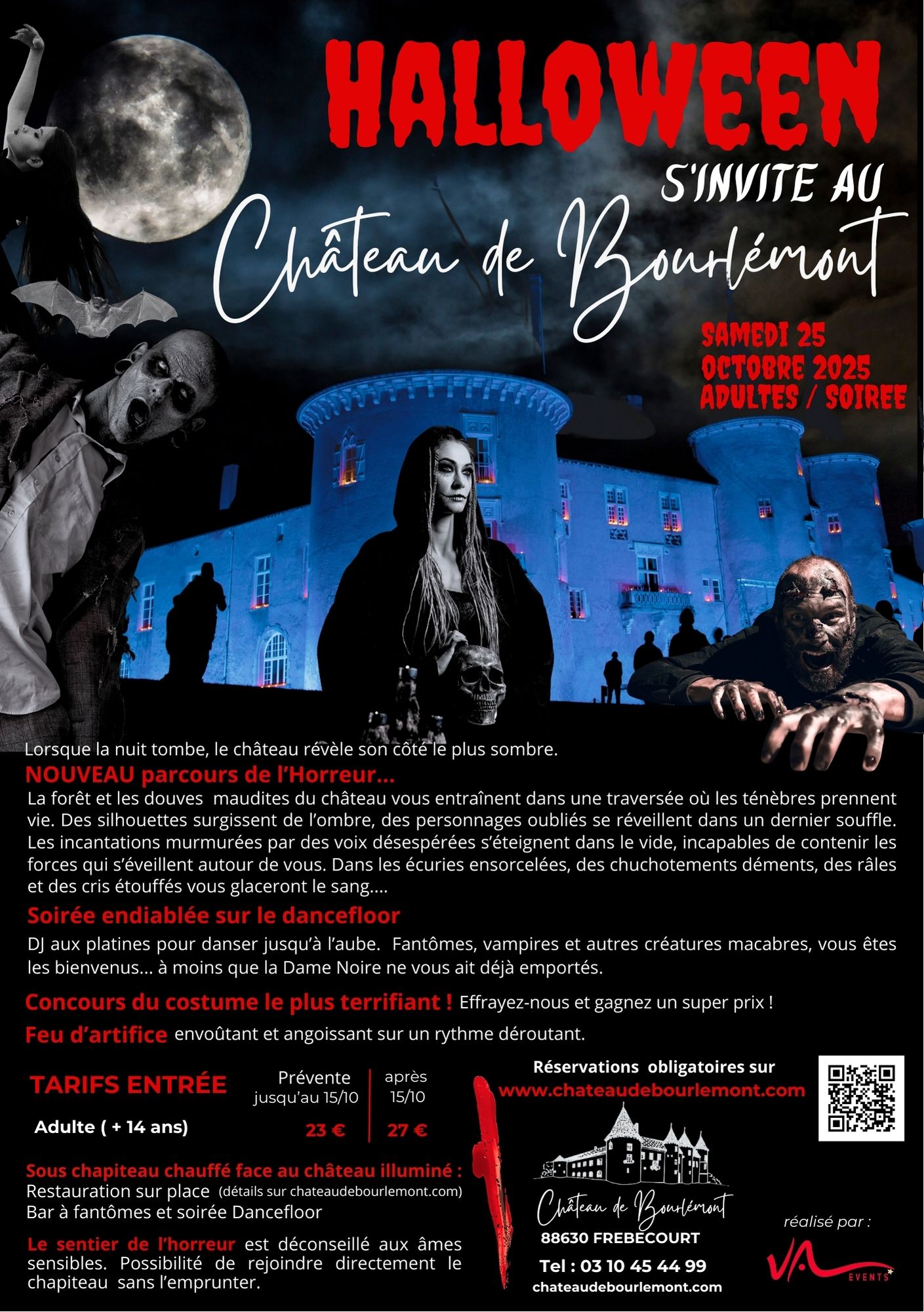 Halloween s’invite au château de Bourlémont – ADULTES
