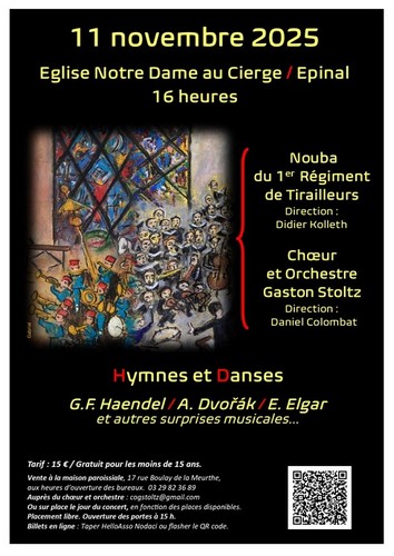 Concert du 11 novembre 2025 Eglise Notre Dame au Cierge